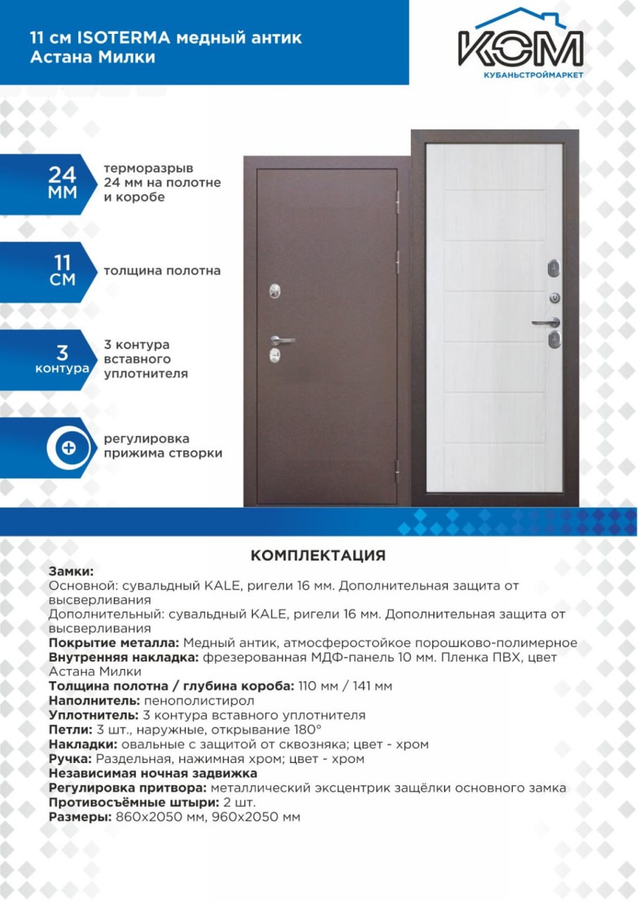 ISOTERMA Медный антик Астана милки УВ